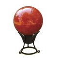 Achla Designs Achla G10-M-C 10 in. Gazing Globe in Mandarin with Crackle G10-M-C